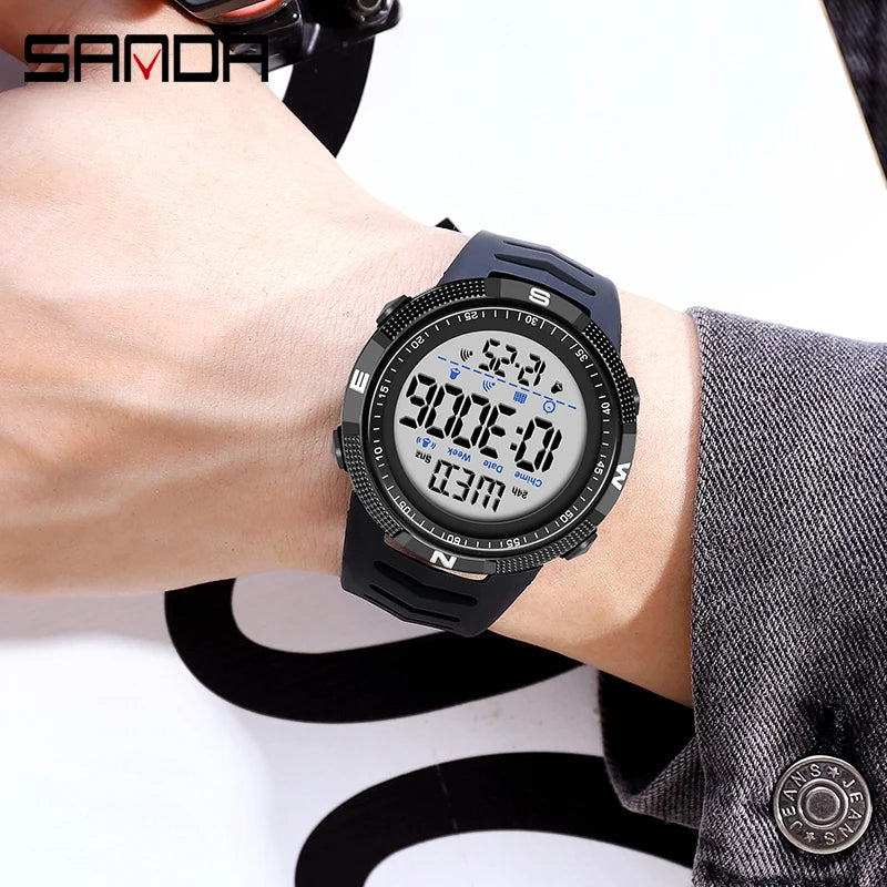 Military Sport Watch Mens Clock Fashion Digital Wristwatch Shockproof Countdown Watches Waterproof Hour Bracelet