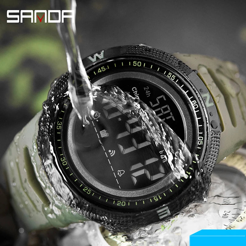 Military Sport Watch Mens Clock Fashion Digital Wristwatch Shockproof Countdown Watches Waterproof Hour Bracelet