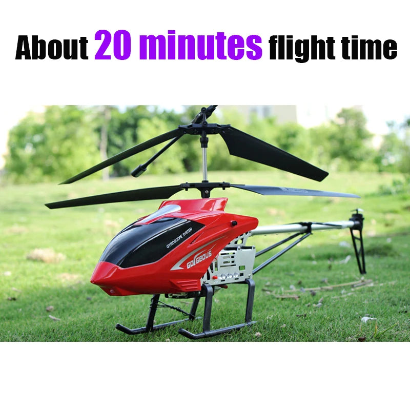 Rc Drone Large Remote Control Helicopter 80cm 2.4G 3.5CH Extra Durable Copter Toys Kids Dron Model Outdoor Aircraft Helicoptero