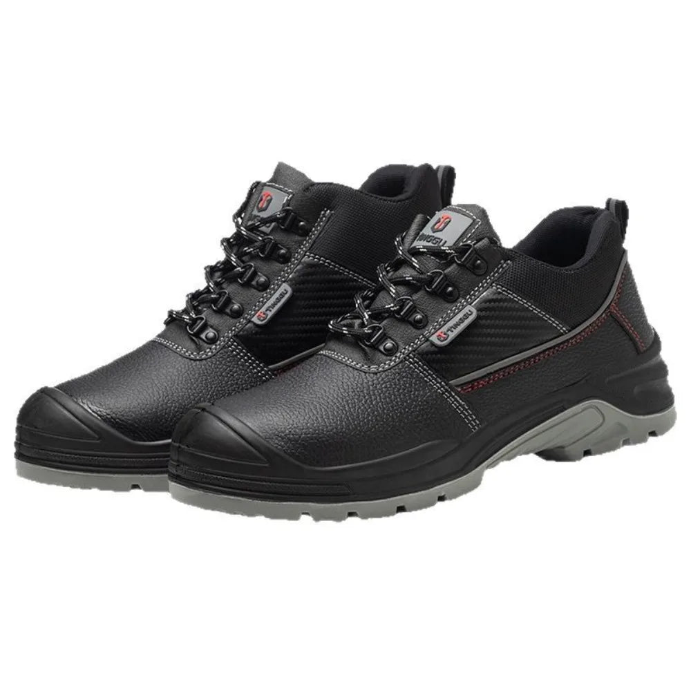 Steel Toe Work Shoes for MenWear-resistant Anti-static Safety Shoes Anti Smashing and PiercingLaborProtectionShoesWear-resistant