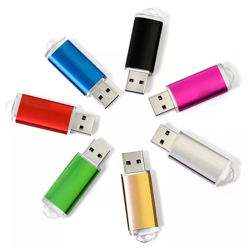 10PCS USB 2.0 Flash Drive 1GB 2GB 4GB 8GB Pen Drive 16GB 32GB 64GB USB Sticks Memory Flash Disk Free Custom Logo Free Shipping