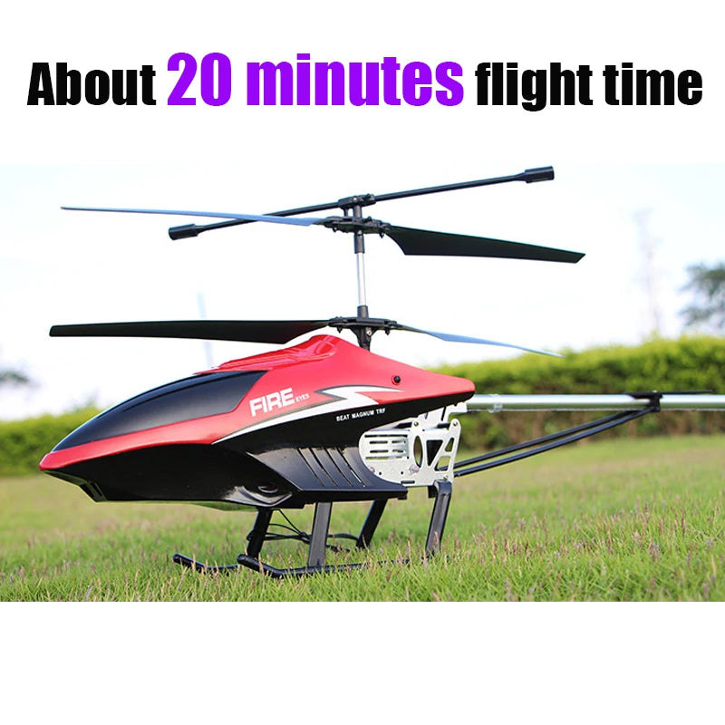 Rc Drone Large Remote Control Helicopter 80cm 2.4G 3.5CH Extra Durable Copter Toys Kids Dron Model Outdoor Aircraft Helicoptero