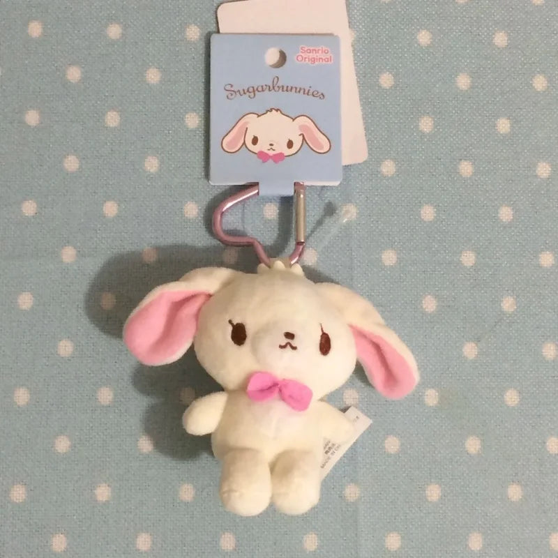 10CM Sugarbunnies Plush toys Keychains kawaii cartoon Shirousa Kurousa Chocolat Caramel Stuffed Animals bunny Backpack Charm