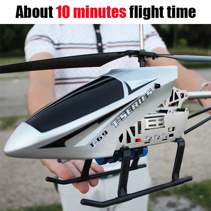 Rc Drone Large Remote Control Helicopter 80cm 2.4G 3.5CH Extra Durable Copter Toys Kids Dron Model Outdoor Aircraft Helicoptero