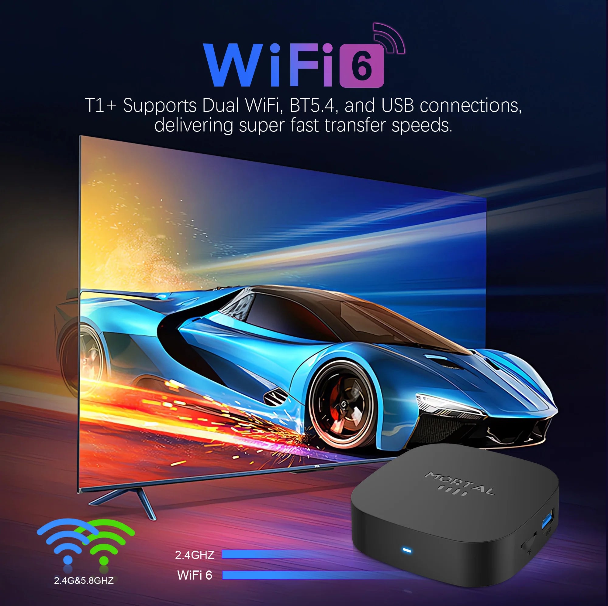 2026 New Smart TV Box T1+ RK3518 Android 16 WiFi 6 BT 5.4 Dual UI Interface 8K Ultra HD  8GB RAM 128GB ROM Smart Media Player