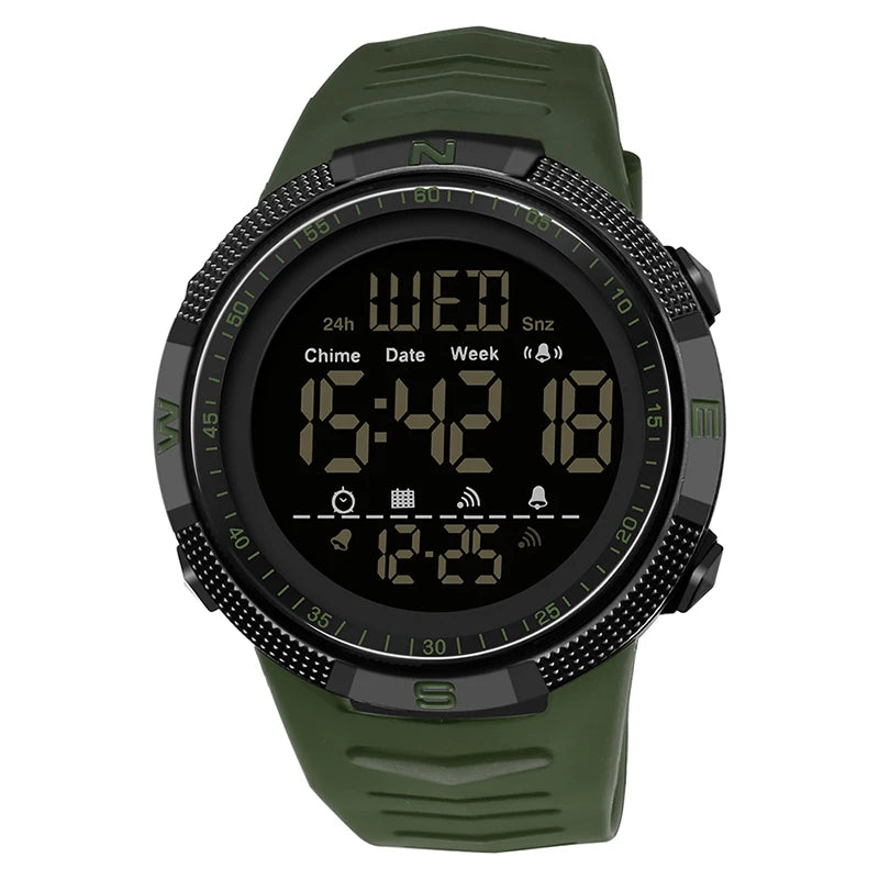 Military Sport Watch Mens Clock Fashion Digital Wristwatch Shockproof Countdown Watches Waterproof Hour Bracelet