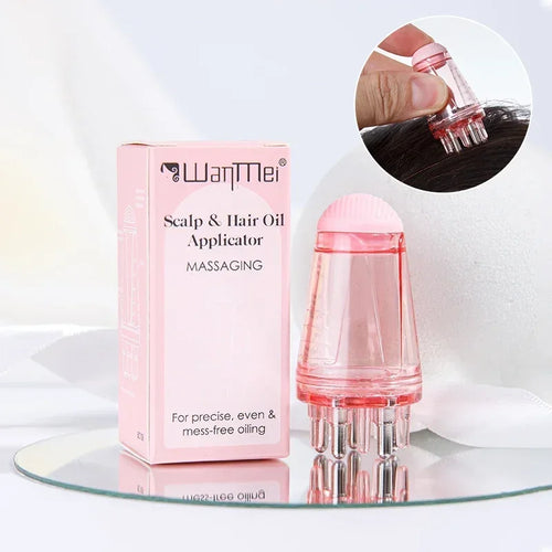 1/2pcs Hair Dye Tool Set Pink 6.09oz Hair Oil Applicator Bottle and1ml Dil Hair Growth Solid Hair Comb Salon Hairdressing Tools