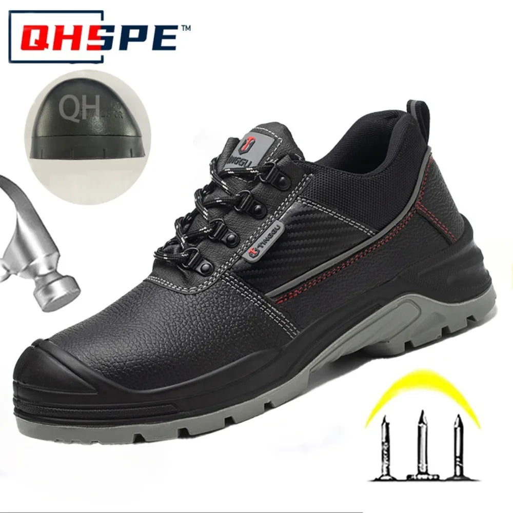Steel Toe Work Shoes for MenWear-resistant Anti-static Safety Shoes Anti Smashing and PiercingLaborProtectionShoesWear-resistant