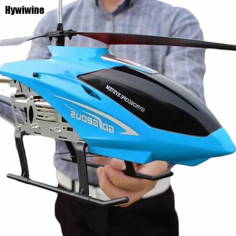 Rc Drone Large Remote Control Helicopter 80cm 2.4G 3.5CH Extra Durable Copter Toys Kids Dron Model Outdoor Aircraft Helicoptero